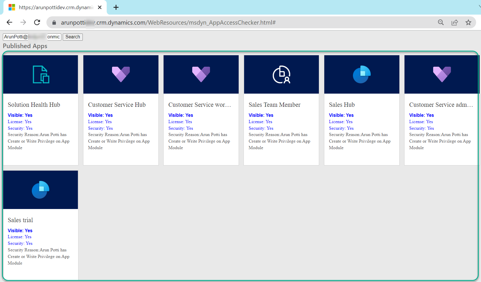 How To Check Access On Model Driven Apps For A User In Dynamics 365 CE